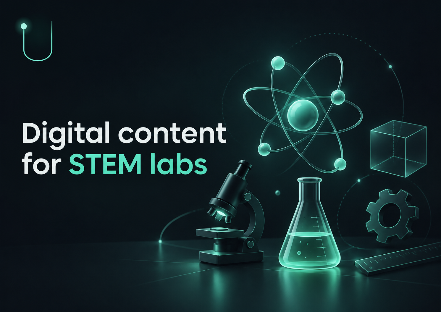 Interactive digital STEM learning content for school labs, featuring science, technology, engineering, and mathematics concepts through engaging 3D animations, virtual simulations, and visual learning experiences for students.